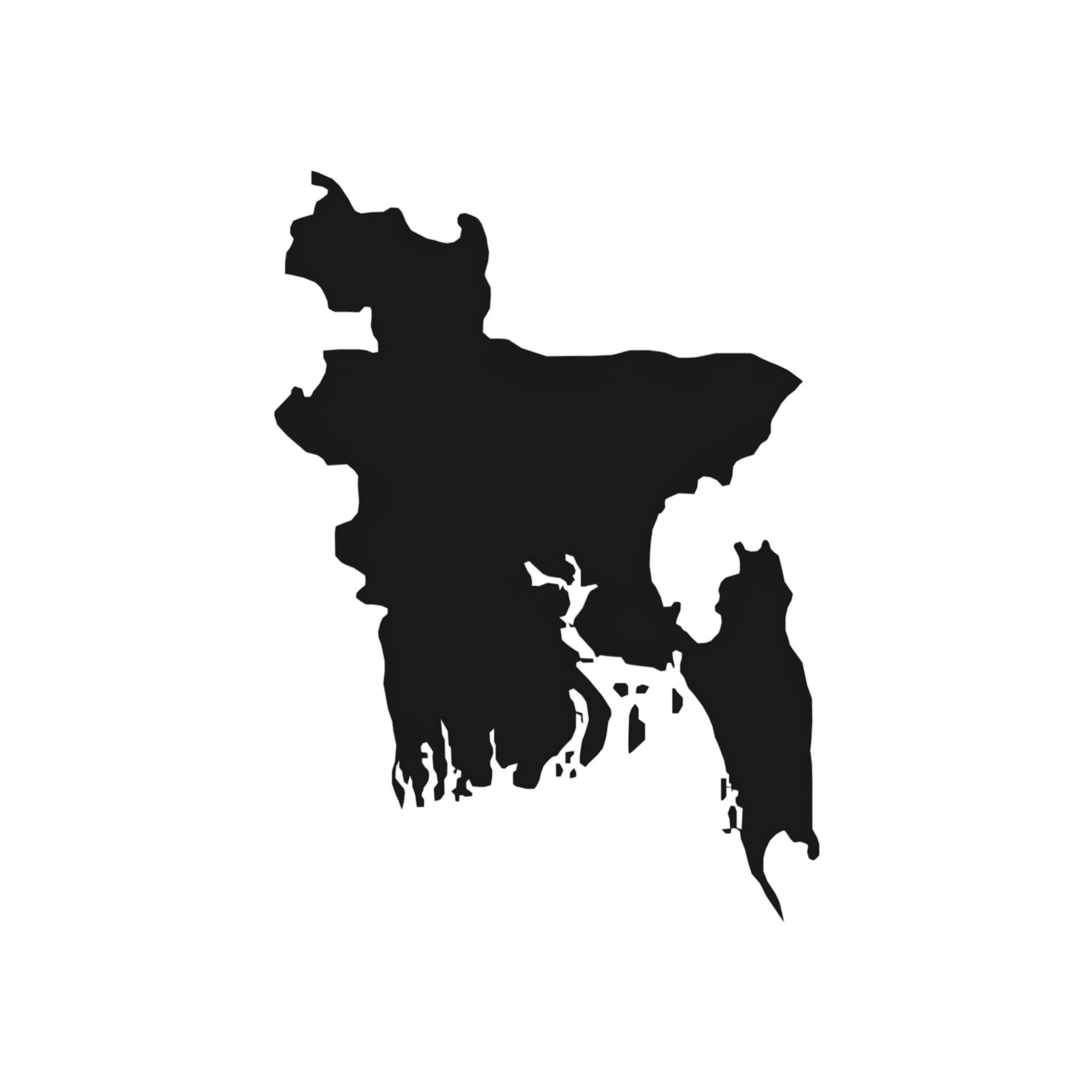 vecteezy vector illustration of the black map of bangladesh on white photoroom